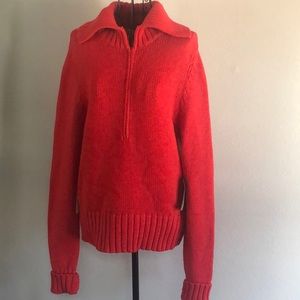 100% cotton Polo Jeans sweater with half jipper